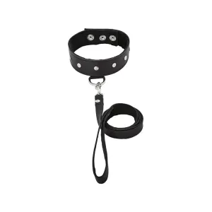 Leather Collar and Leash Set