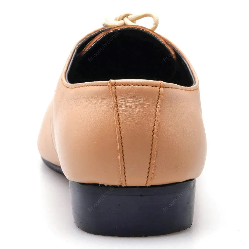 Leather Shoes Clever Soft Cream