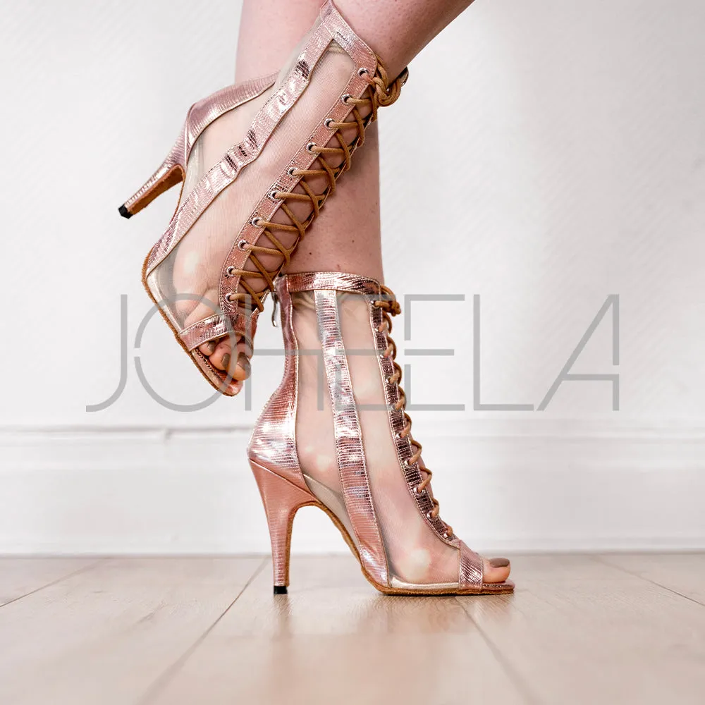 Lexie rose gold - Talons stilettos slim - Personnalisable