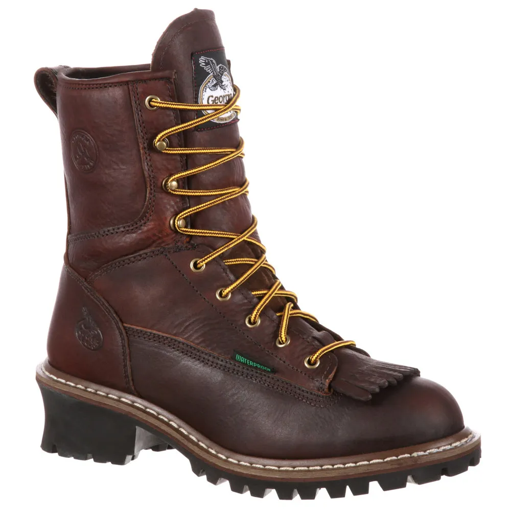 Logger Steel Toe EH Waterproof Lace Up Boots