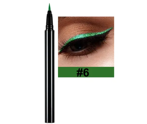 Long Lasting Quick Dry Colorful Liquid Eyeliner - MQO 12 pcs