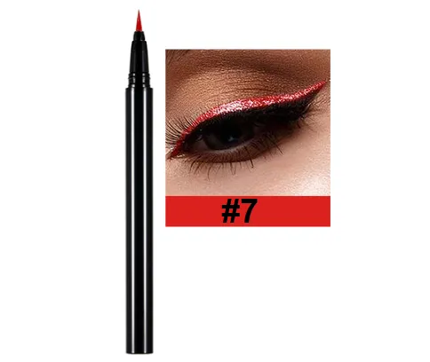 Long Lasting Quick Dry Colorful Liquid Eyeliner - MQO 12 pcs