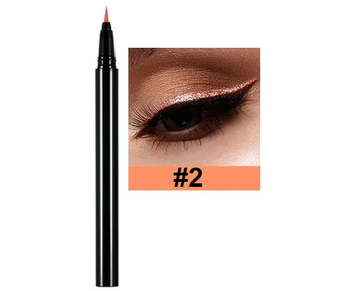 Long Lasting Quick Dry Colorful Liquid Eyeliner - MQO 12 pcs