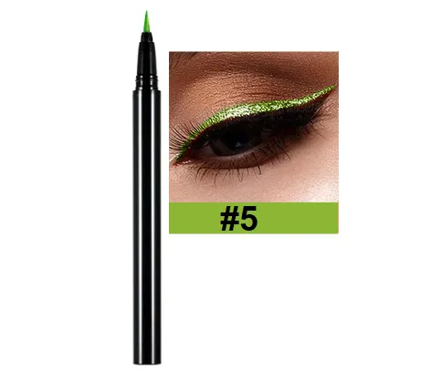 Long Lasting Quick Dry Colorful Liquid Eyeliner - MQO 12 pcs