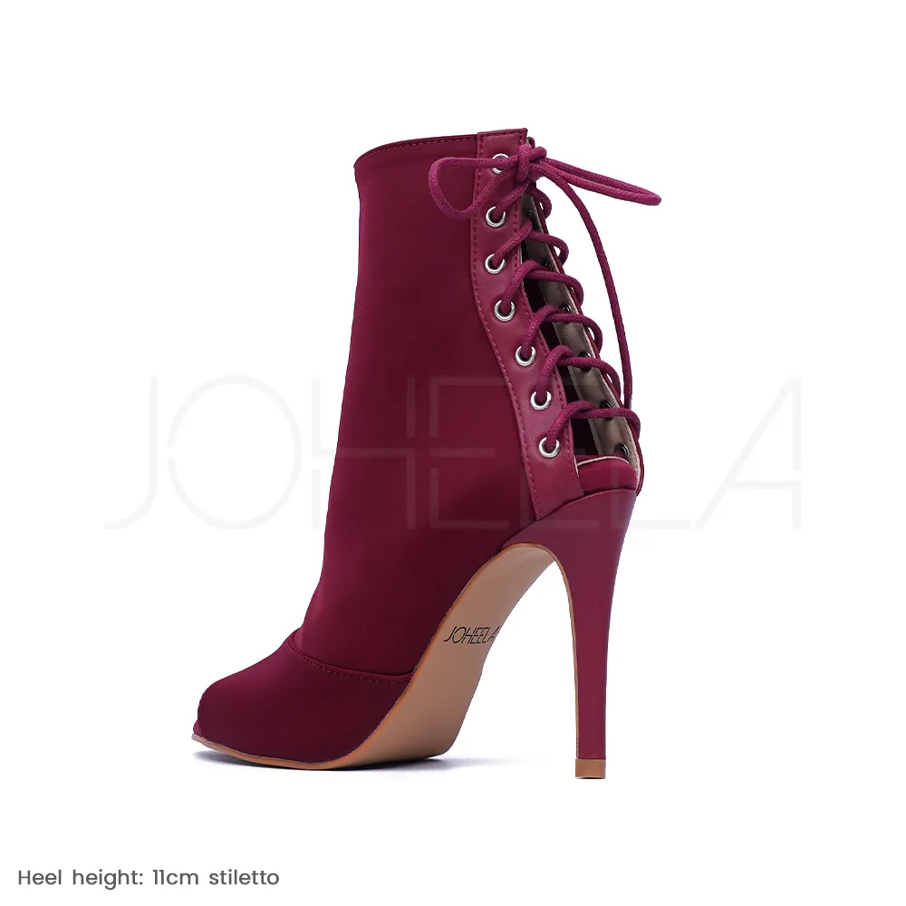 Louane bordeaux - Talons stilettos standard - Personnalisable