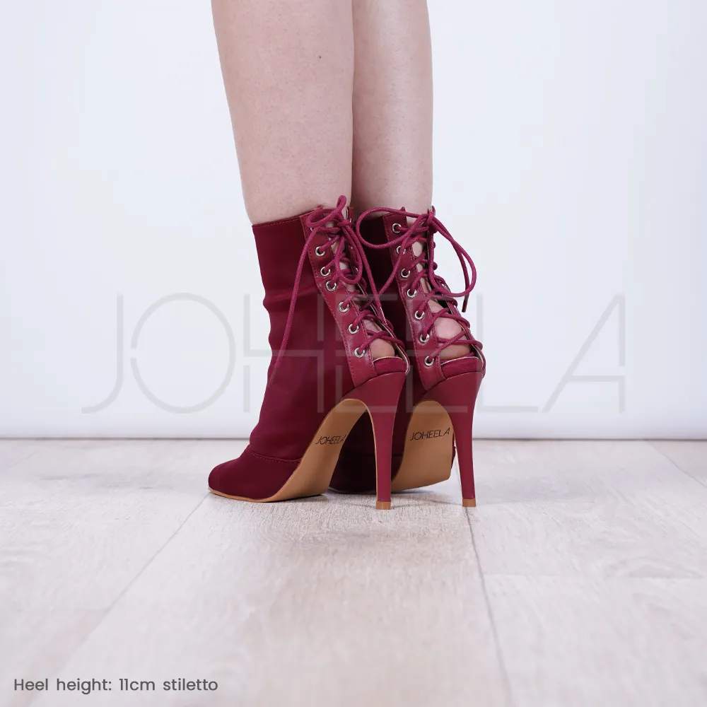 Louane bordeaux - Talons stilettos standard - Personnalisable