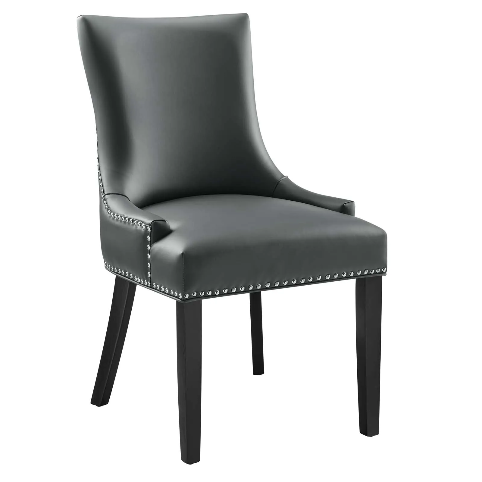 Marquis Vegan Leather Dining Chair Gray EEI-2228-GRY