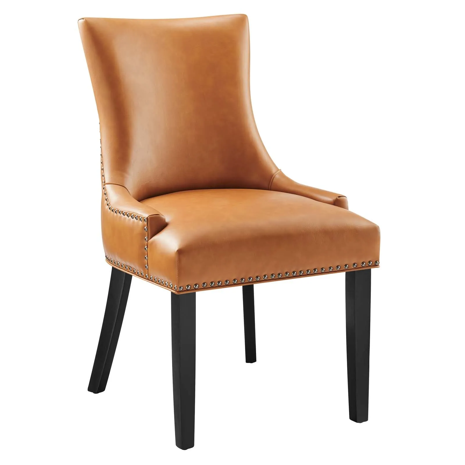 Marquis Vegan Leather Dining Chair Tan EEI-2228-TAN