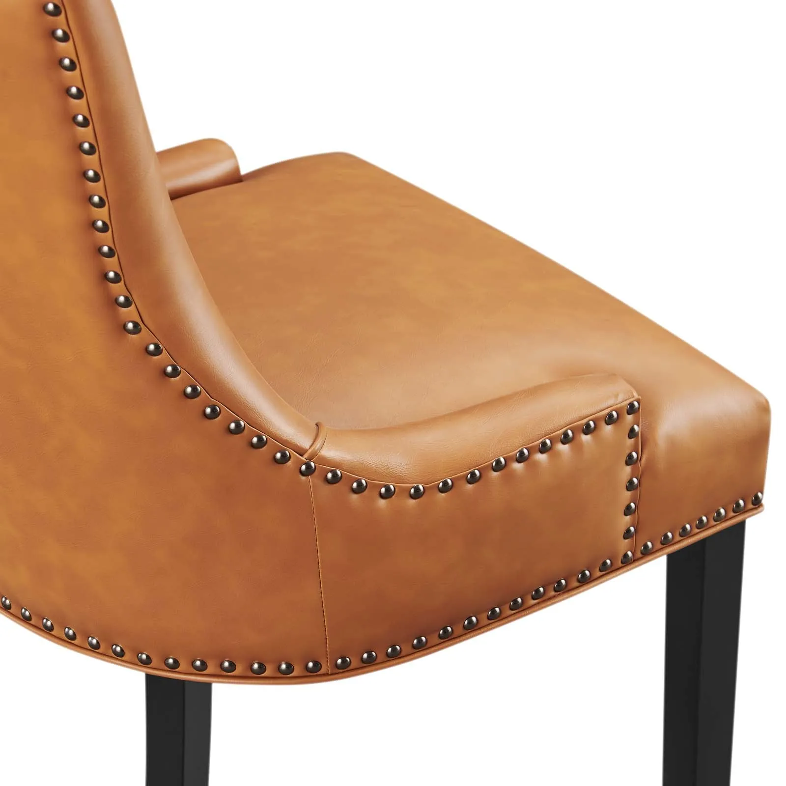 Marquis Vegan Leather Dining Chair Tan EEI-2228-TAN