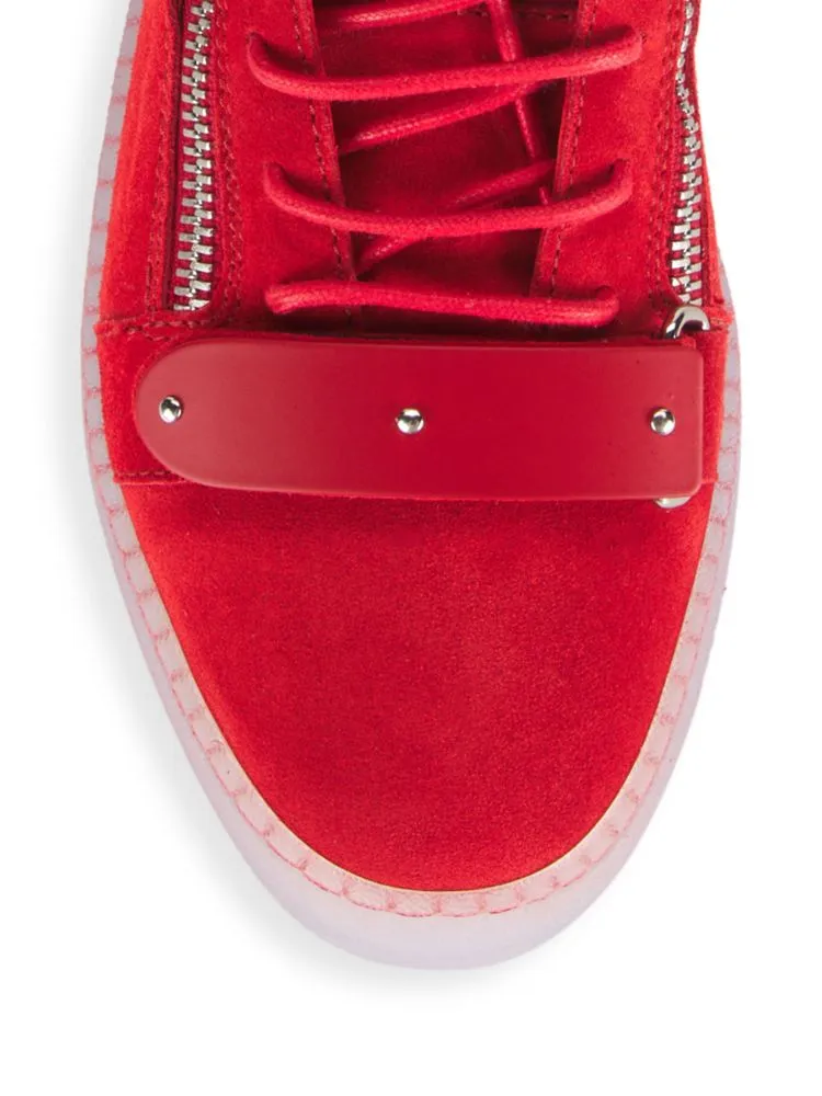 Maylondon Giuseppe Zanotti Suede High Top Sneakers Modena