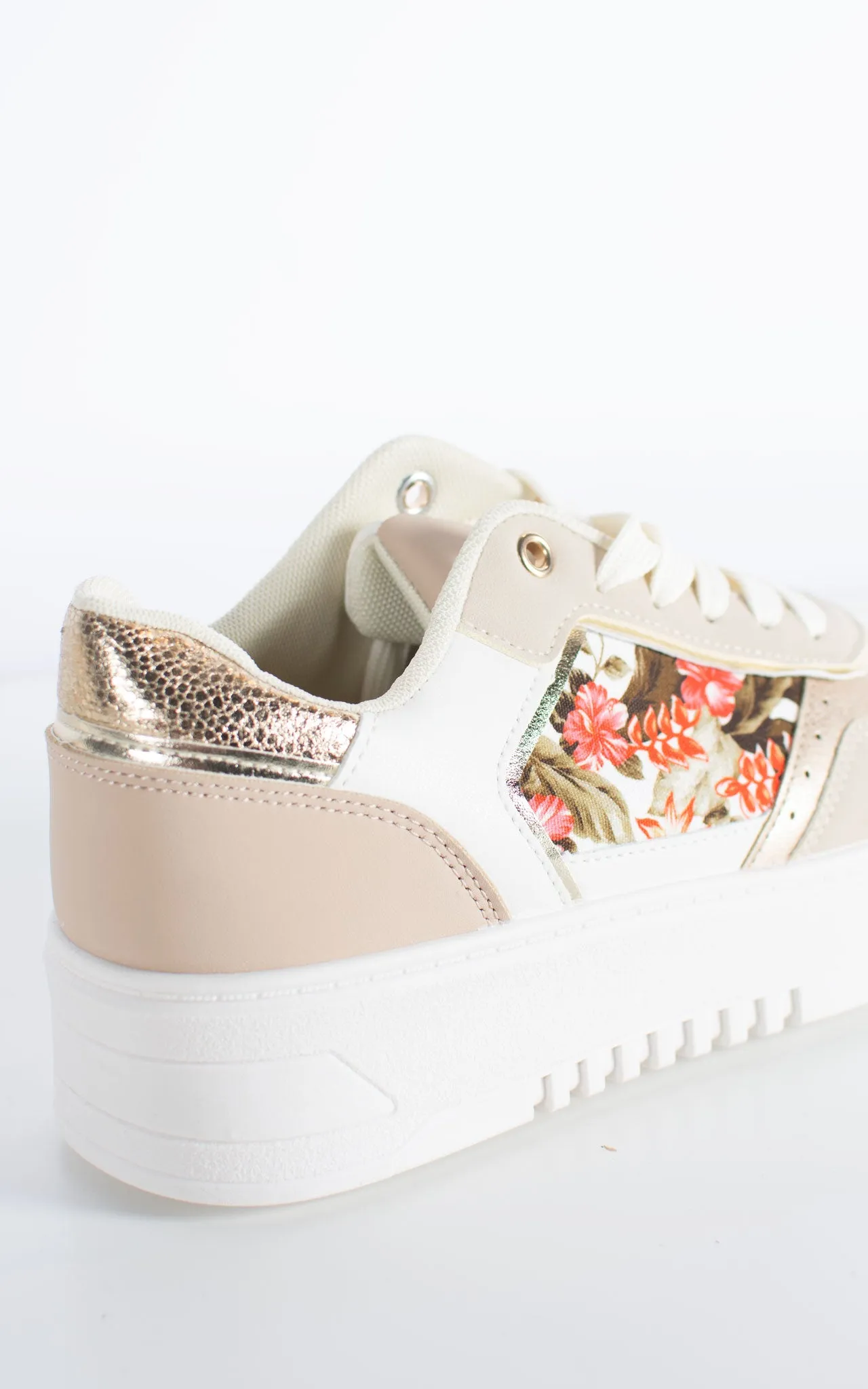 Mel Trainer | Floral | Beige