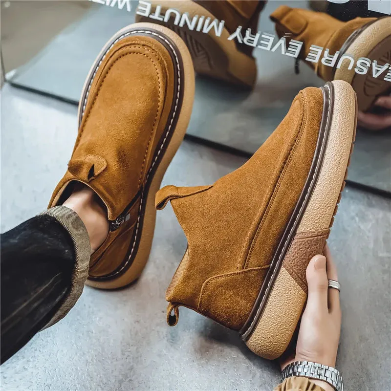 Men's Casual Shoes - High Top Sneakers - Comfortable Oxfords Loafers - TSS354