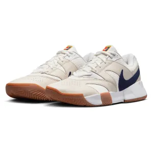 Men`s Court Lite 4 Tennis Shoes Summit White and Binary Blue