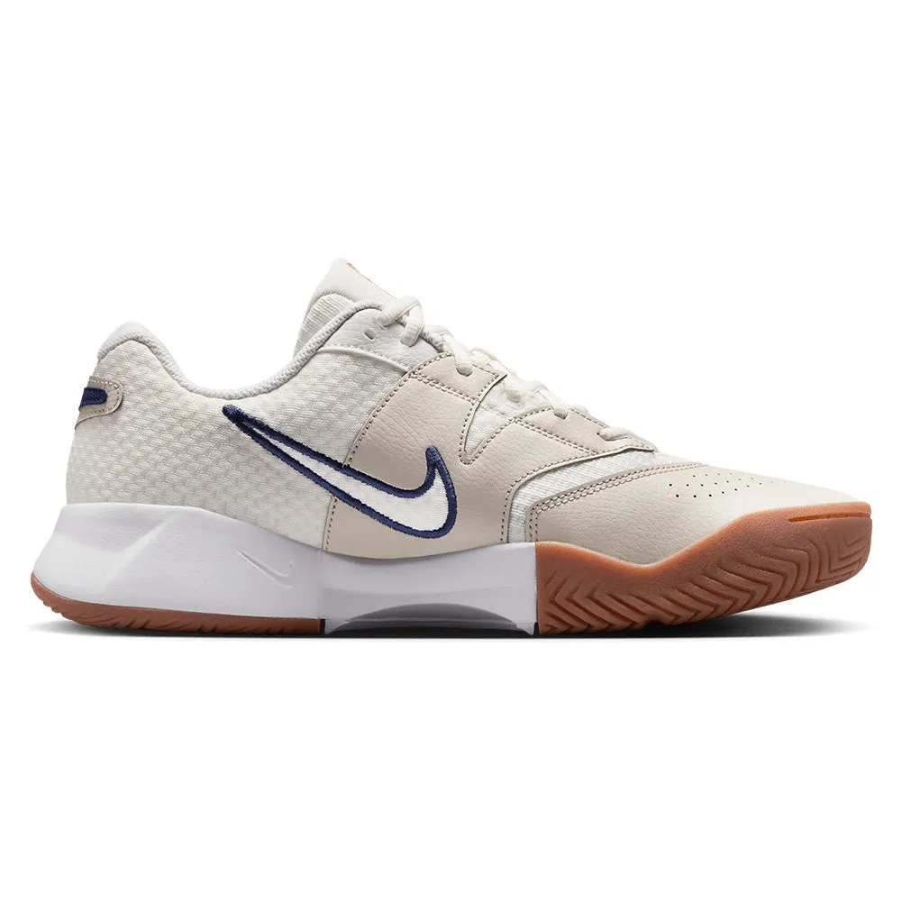 Men`s Court Lite 4 Tennis Shoes Summit White and Binary Blue