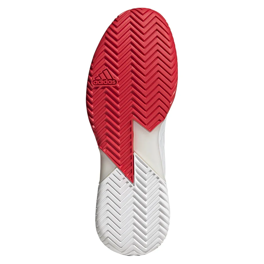 Men`s Defiant Speed 2 Tennis Shoes White and Pure Ruby