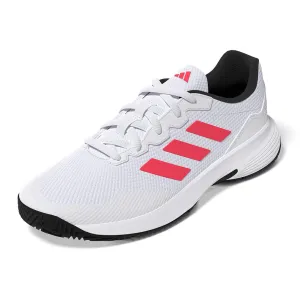 Men`s GameCourt 2 Tennis Shoes White and Lucid Red