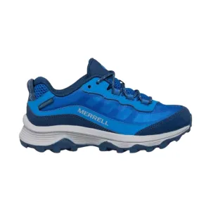 Merrell Kids' Moab Speed Low Waterproof Shoes - Blue - ONLINE STORE CREDIT/EXCHANGE ONLY