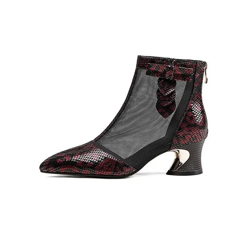 MeshPoint ExoticLux Heeled Boots