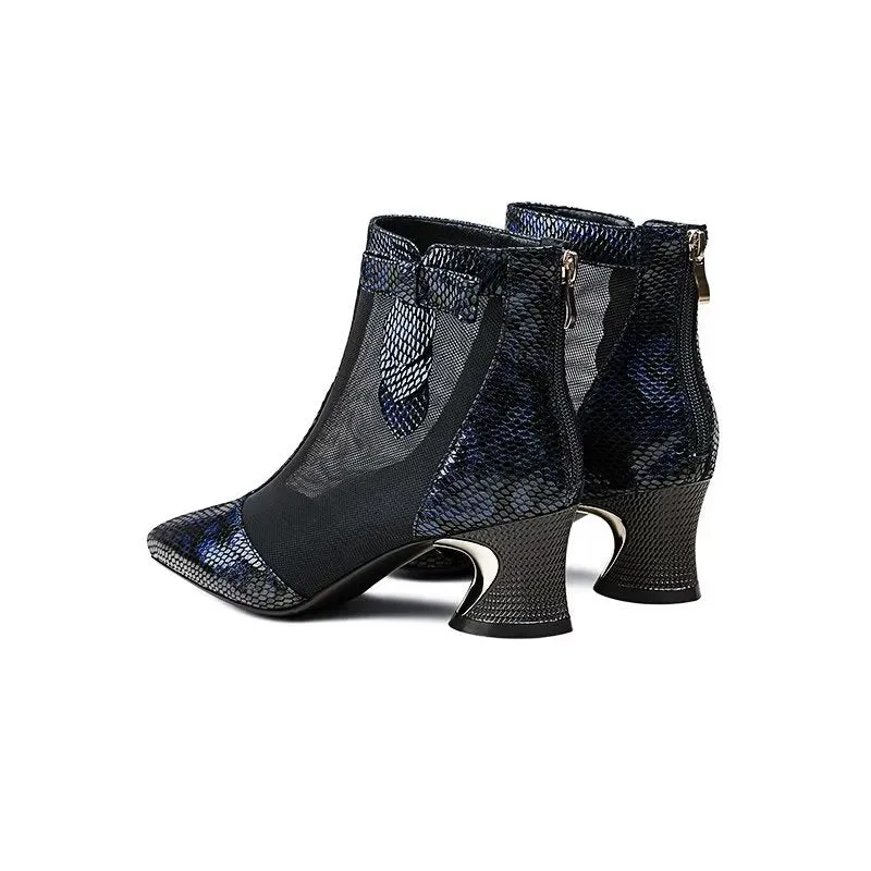 MeshPoint ExoticLux Heeled Boots