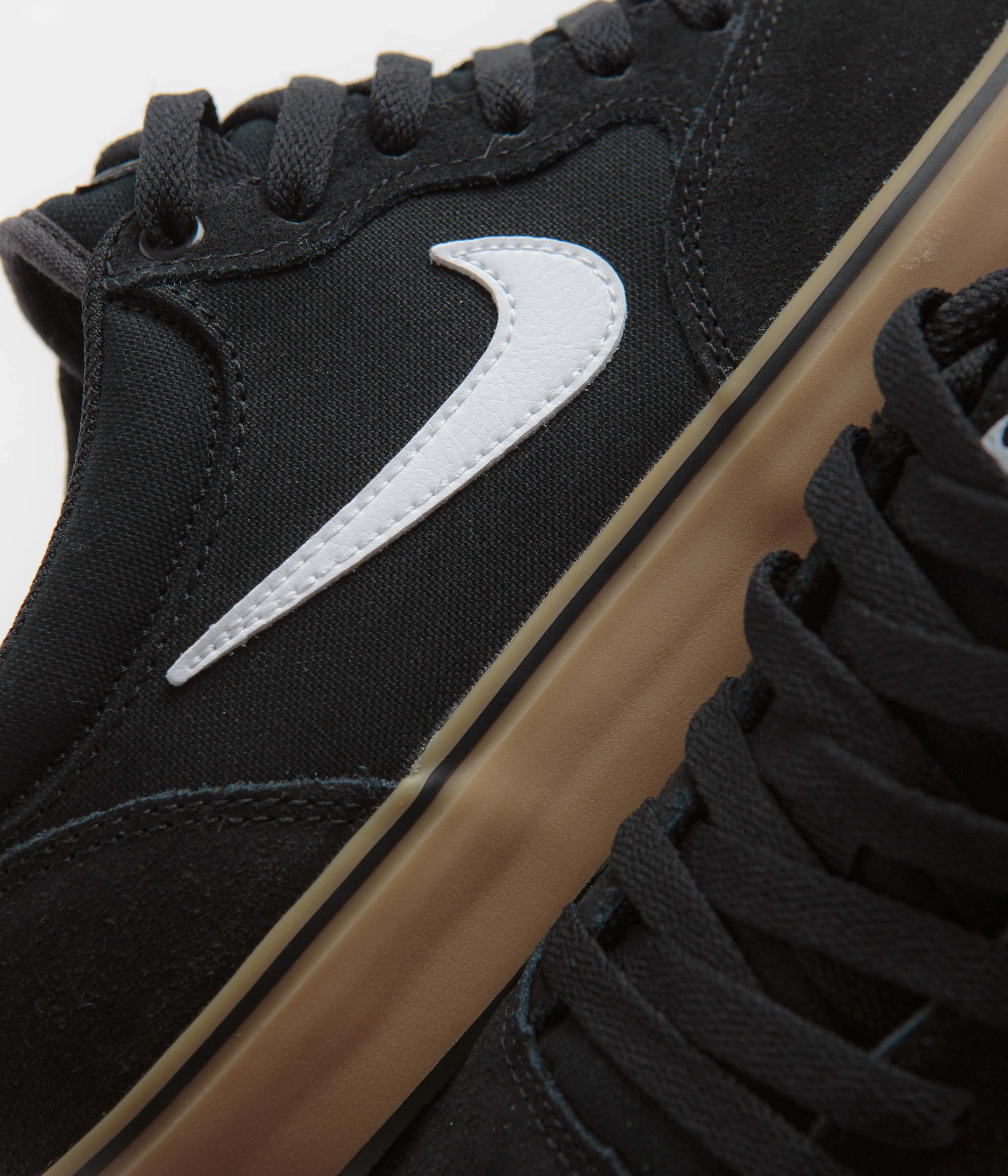 Nike SB Chron 2 Shoes - Black / White - Black - Gum Light Brown