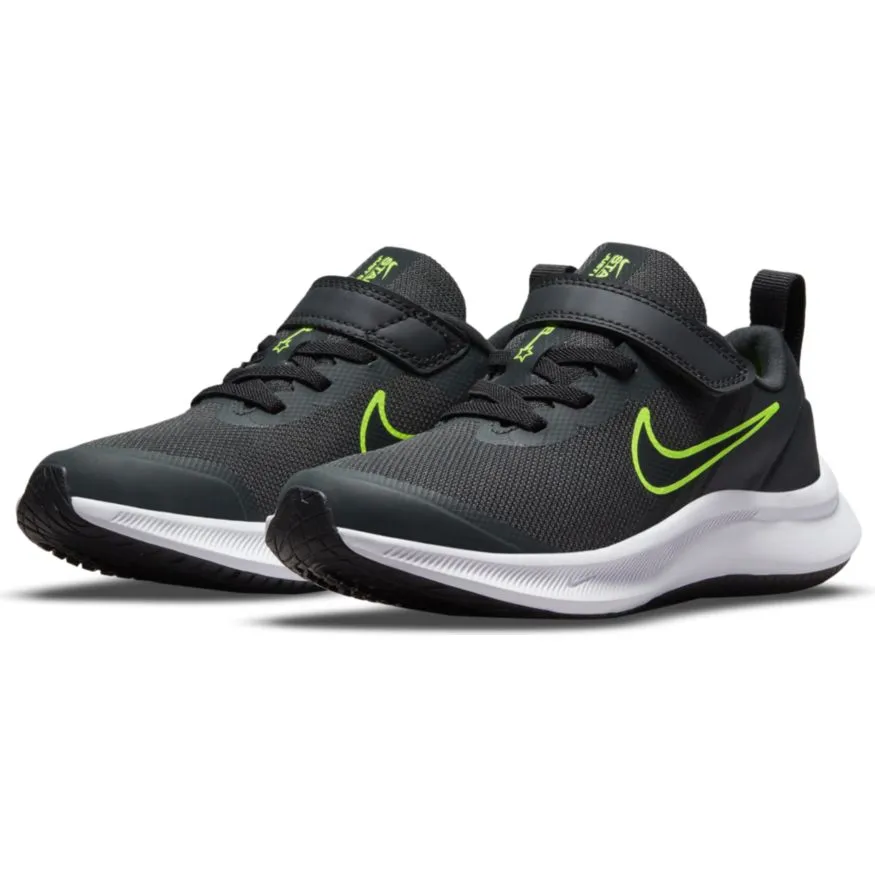 Nike Smoke Grey/Black Star Runner 3 Children’s Sneaker