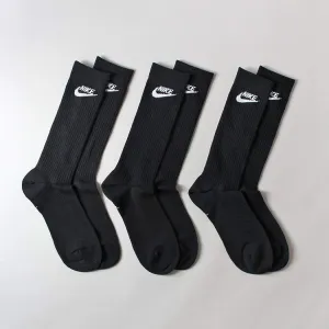 Nike Sportswear 3 Pack Everyday Essential Crew Socks