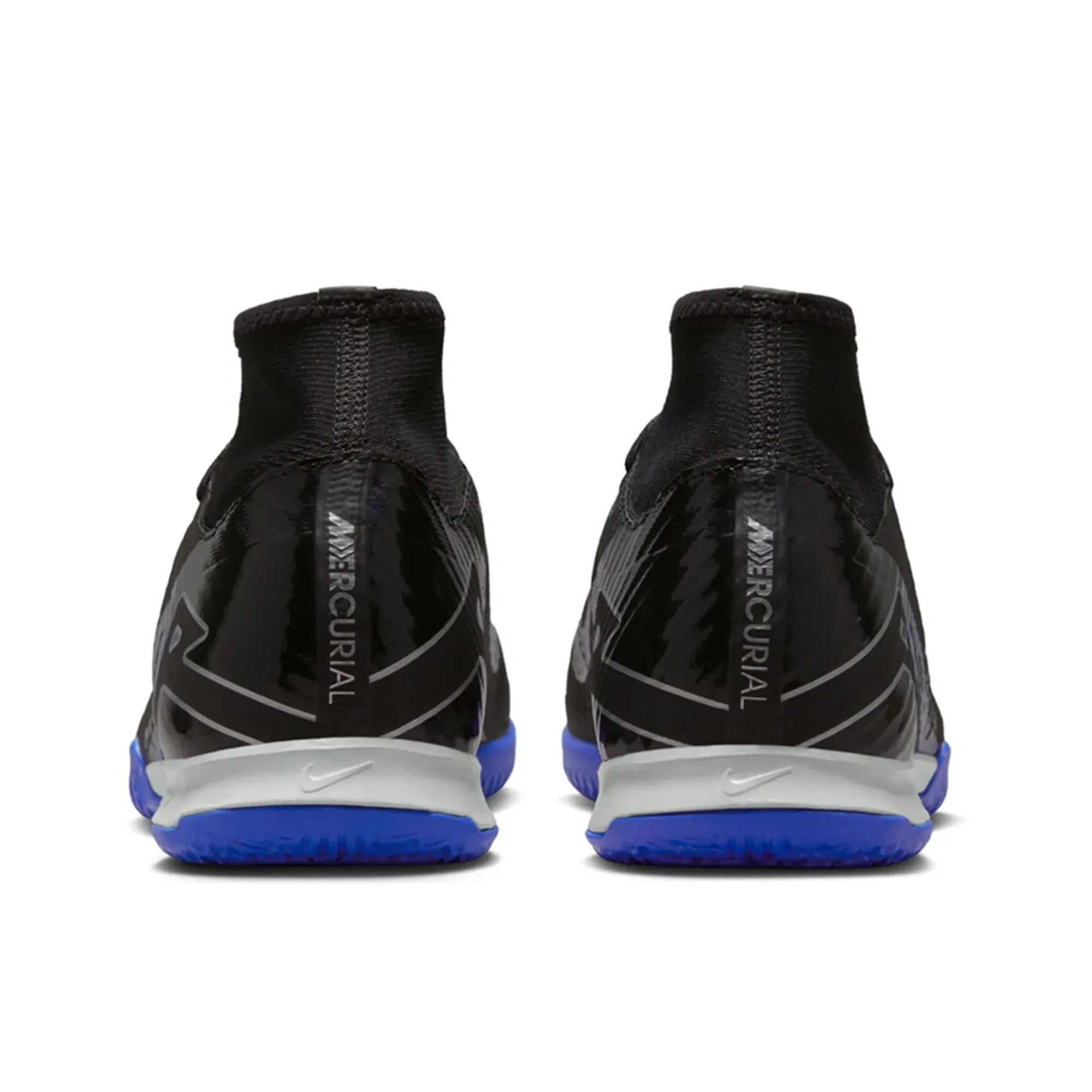 Nike Zoom Superfly 9 Academy Indoor Soccer Shoes (Black/Chrome-Hyper Royal)