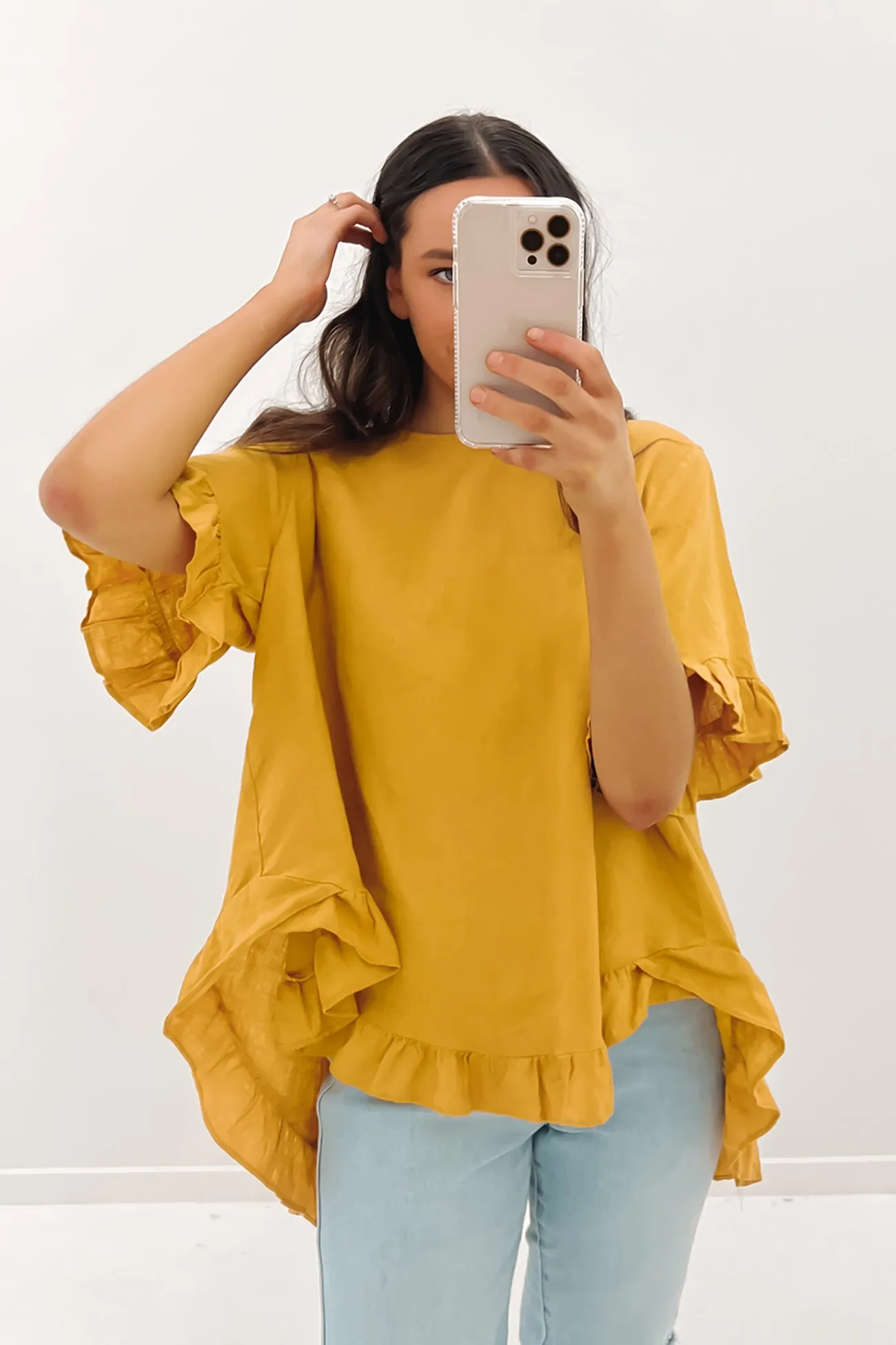 Nikki Top Mustard