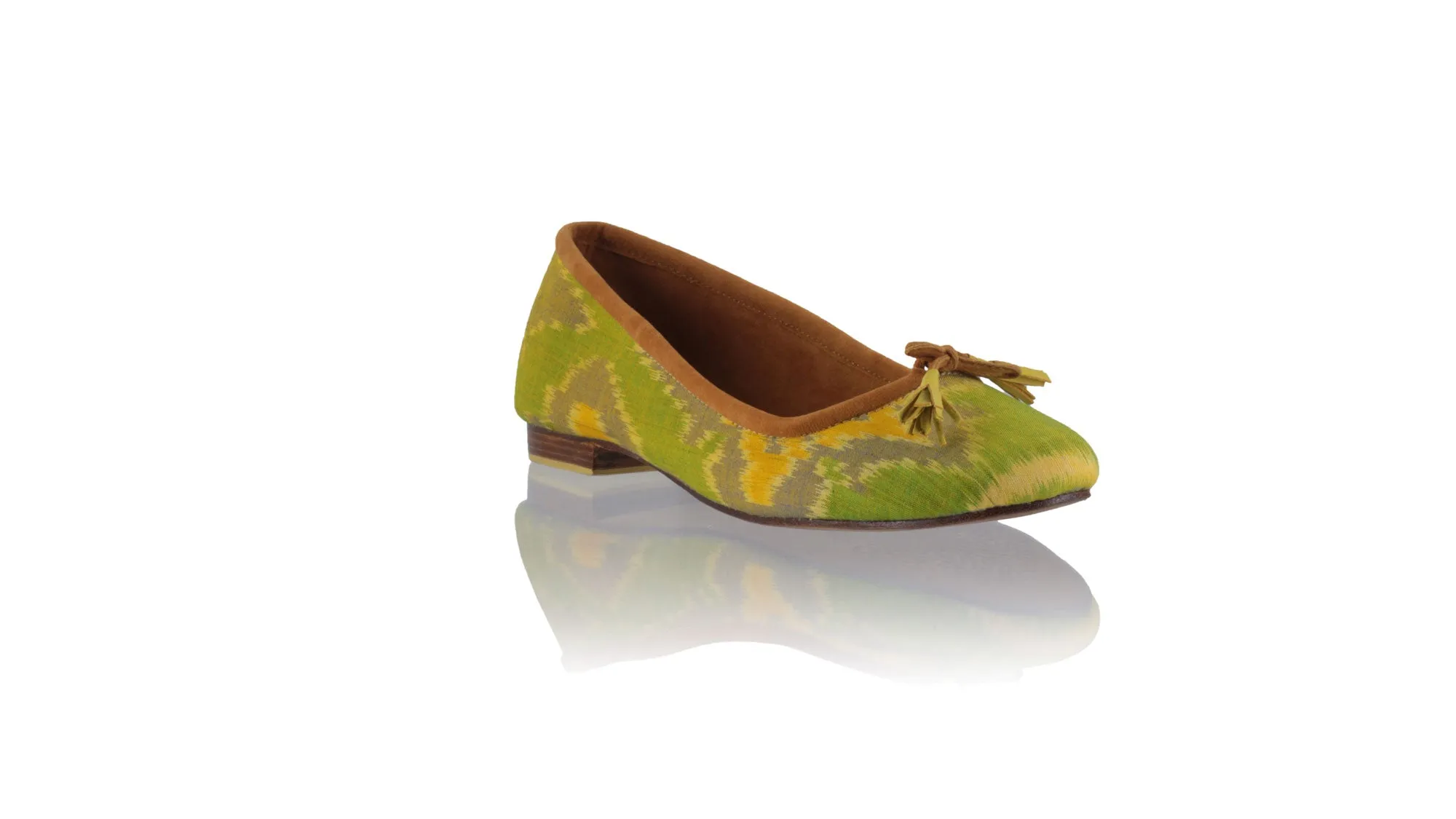 Noemi 20mm Ballet - Lime Green Flower Endek