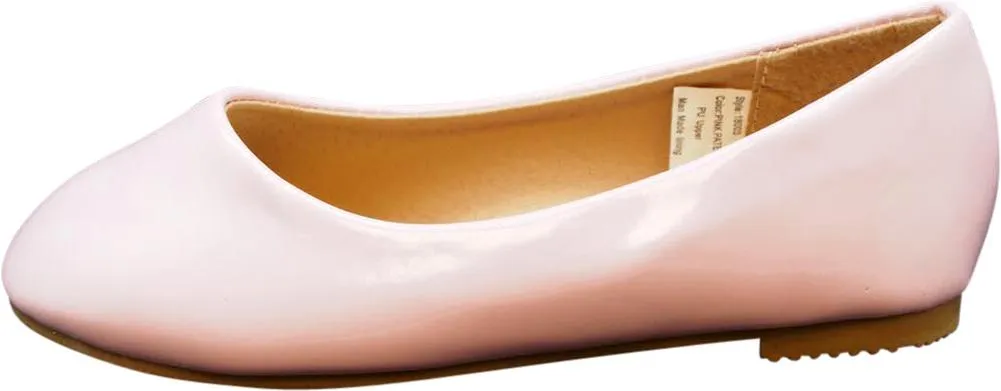 Norty Girls Fashion Ballerina Ballet Slip On Flat Shoe Toddler - Big Girls, 40078