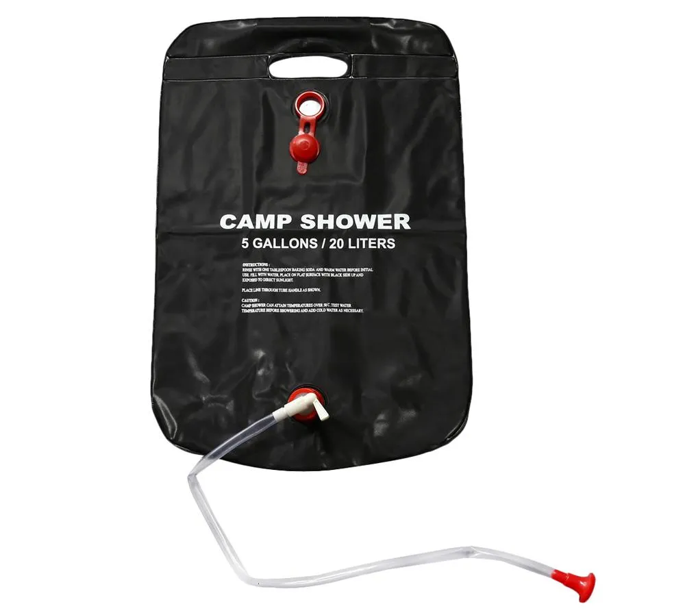 Outdoor Foldable Solar Energy Heated Camp Shower Bag