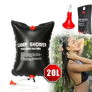 Outdoor Foldable Solar Energy Heated Camp Shower Bag