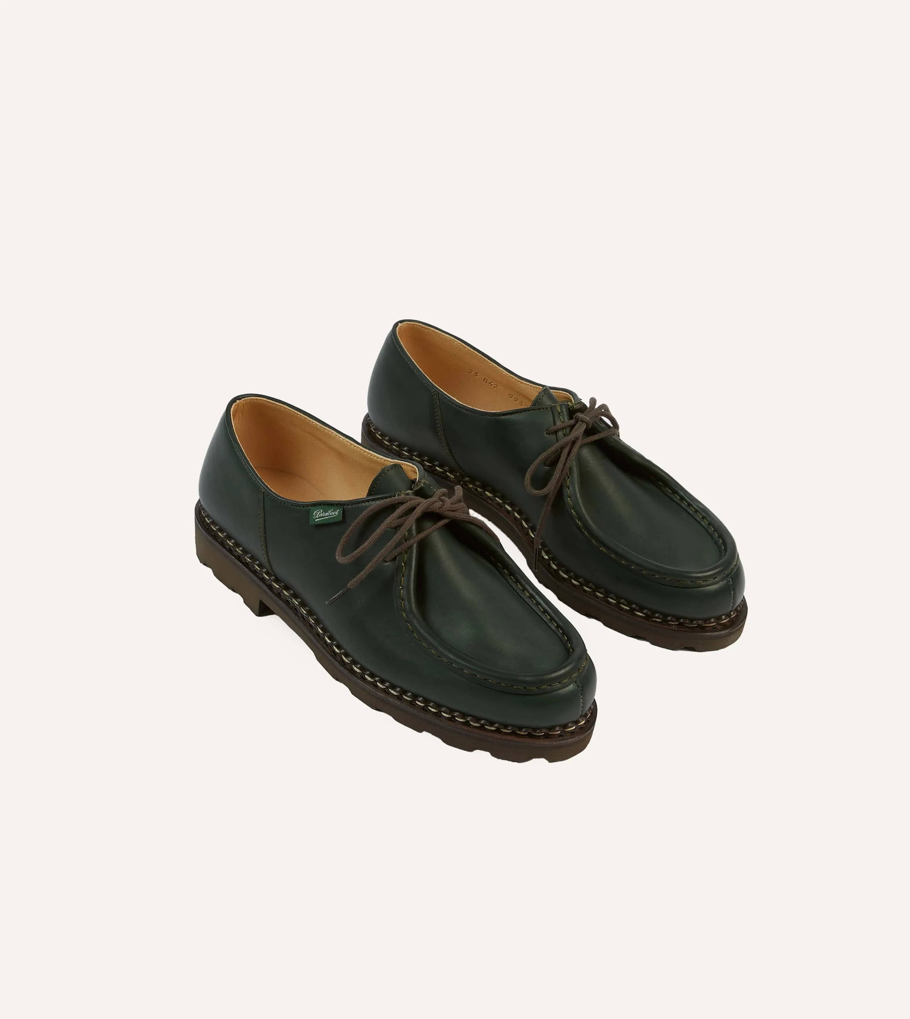 Paraboot Michael Green Leather Derby Shoe