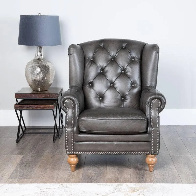 Piccadilly Vintage Leather Wing Chair