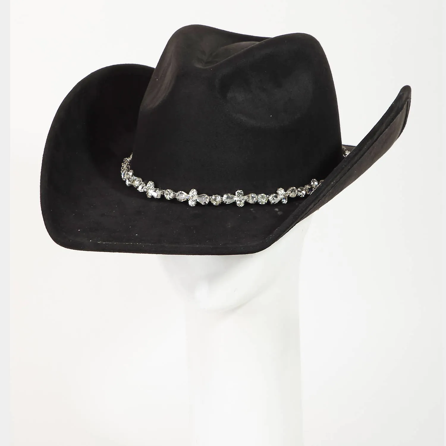 Rhinestone Strap Cowboy Hat