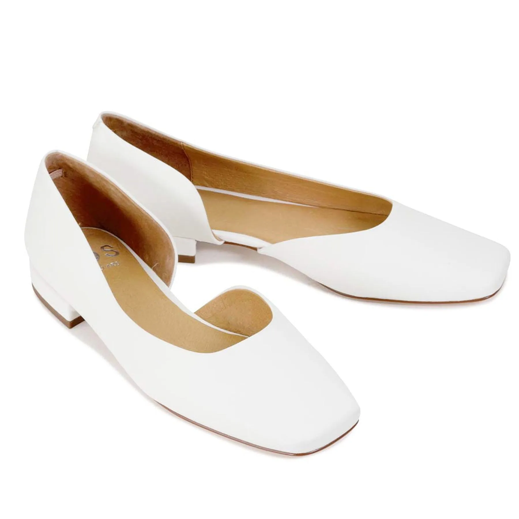 ROCHEL LEATHER BALLET FLATS