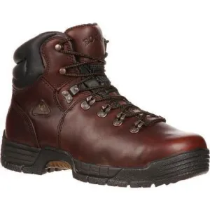 Rocky Men's Mobilite 6" Steel Toe WP Work Boot - Brown - FQ0006114