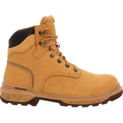 Rocky Men's Rams Horn 6" WP Composite Toe Work Boot -Wheat- RKK0392