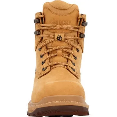 Rocky Men's Rams Horn 6" WP Composite Toe Work Boot -Wheat- RKK0392