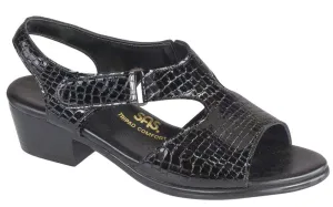 SAS Women's Suntimer Heel Sandal BLACK CROC