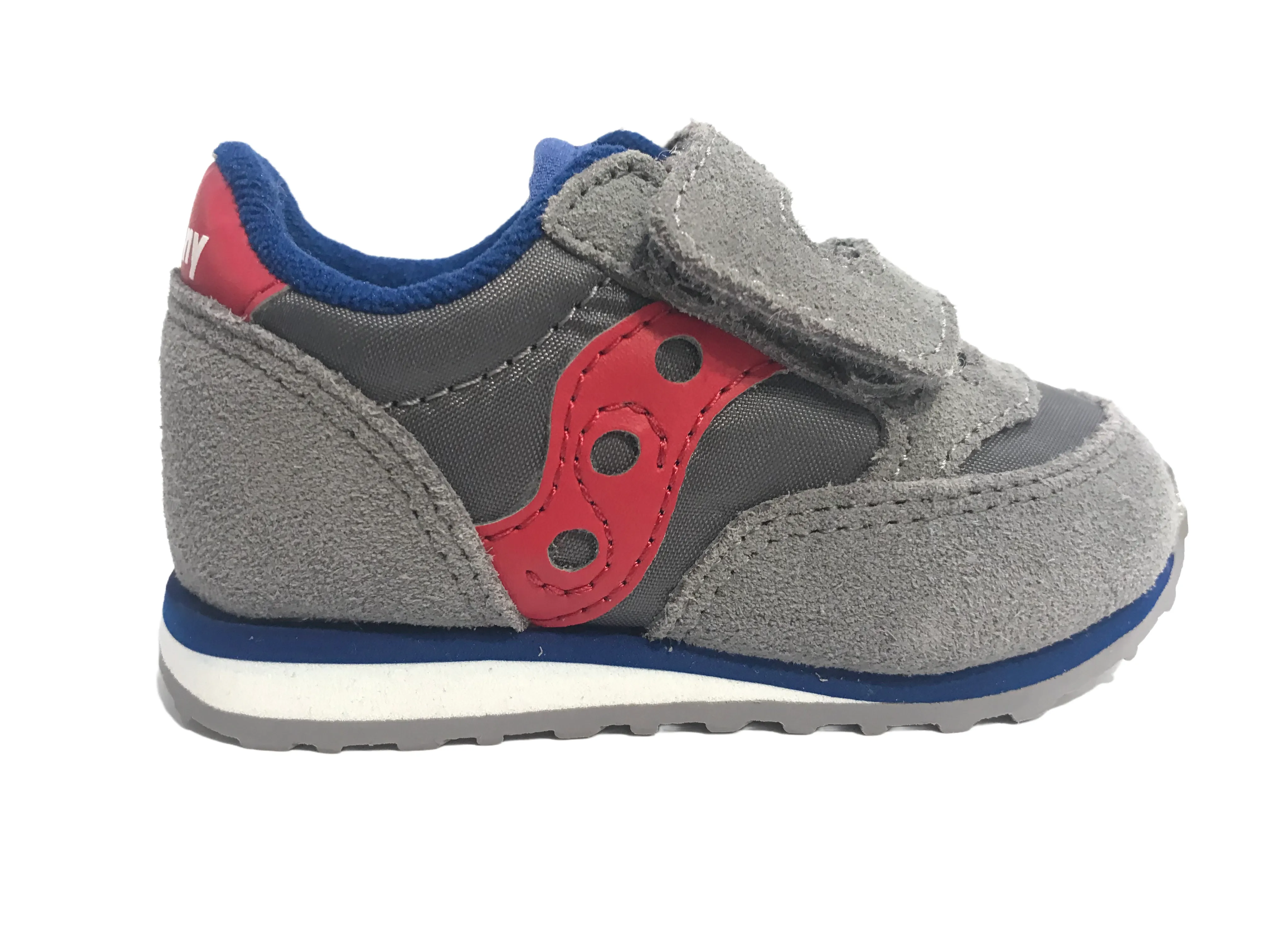 Saucony Original scarpa sneakers da bambino Jazz baby HL SL259641 grigio rosso