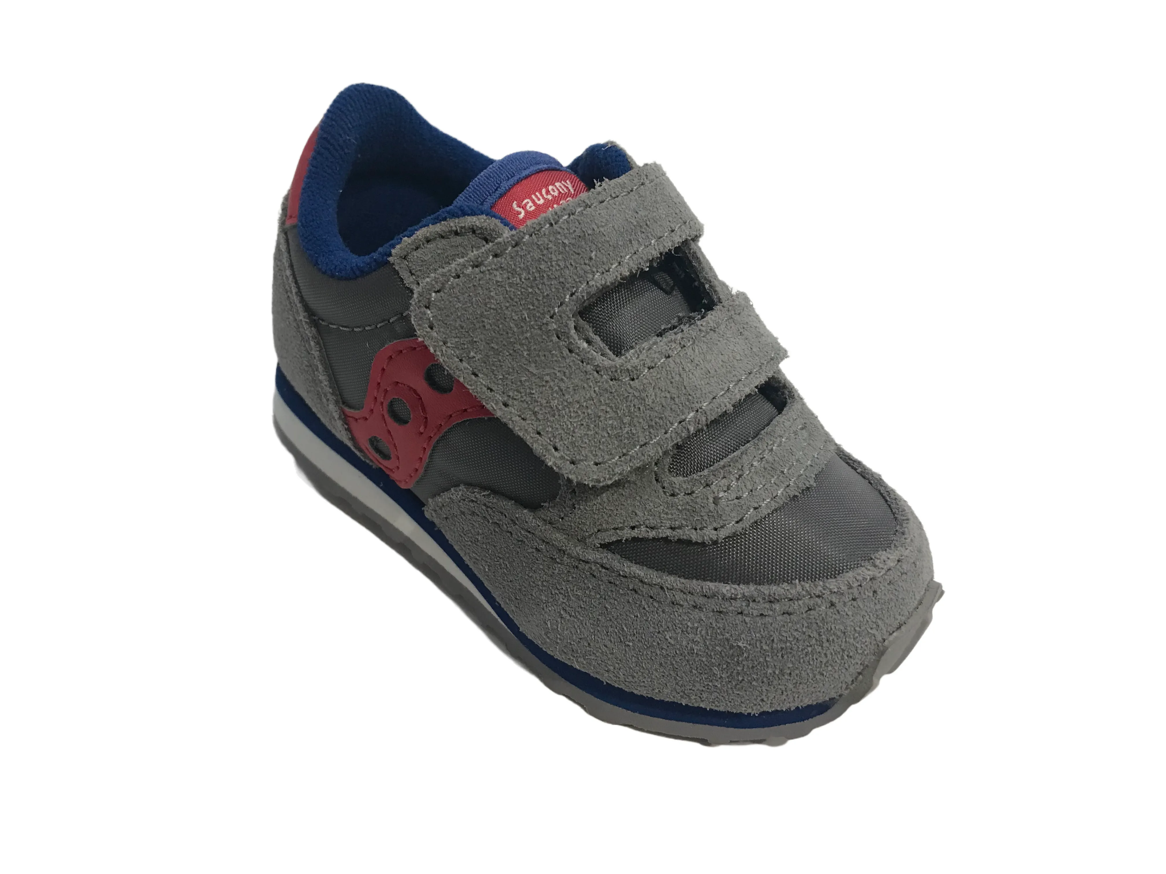 Saucony Original scarpa sneakers da bambino Jazz baby HL SL259641 grigio rosso