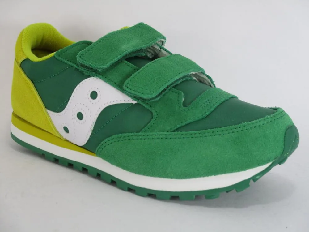 Saucony Originals Jazz Double HL sneakers da bambino con lo strappo SK261010 verde-giallo