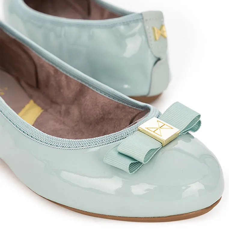 SHEA Ballet Flat Shoes - Mint Patent