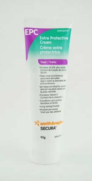 Smith & Nephew 59432479 Secura E-Piece Extra Protective Zinc Oxide 30% Withw Cream 90g Tube