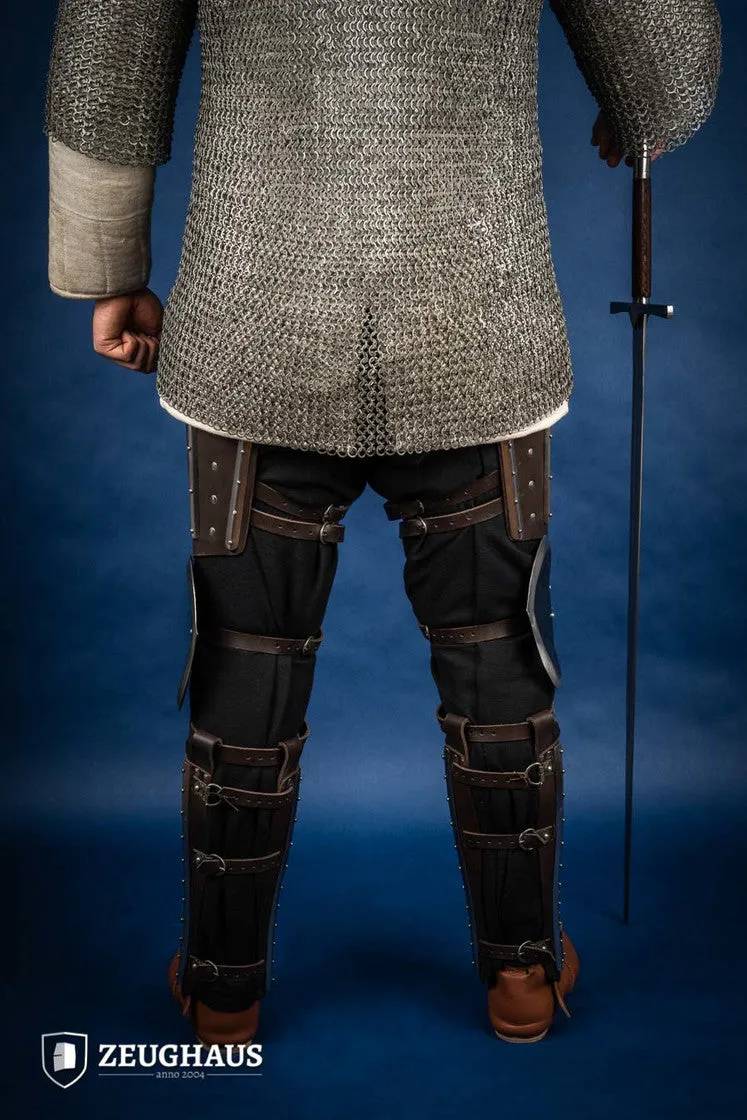 Splinted Leg Armor Brown