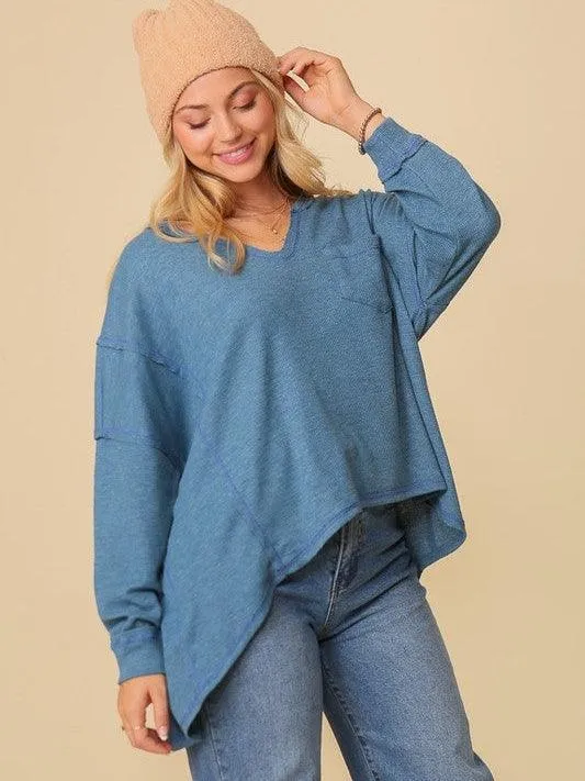 Spring Fling Oversized Thermal High Low Top