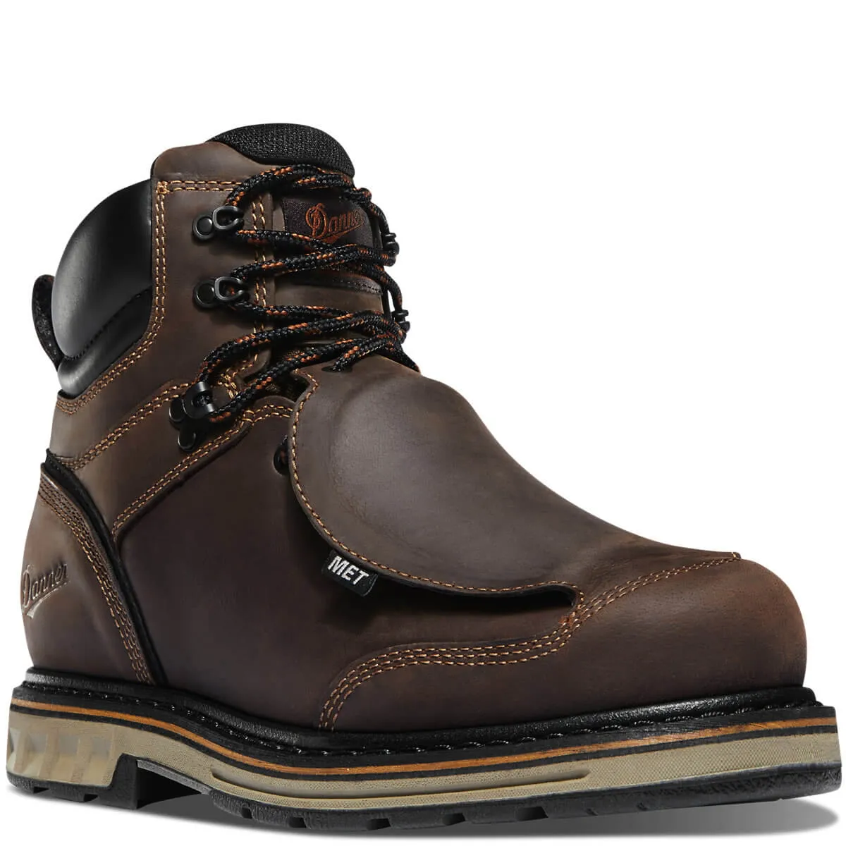 Steel Yard 6 Inch Steel-Toe Metguard Hot Weather Work Boot Brown