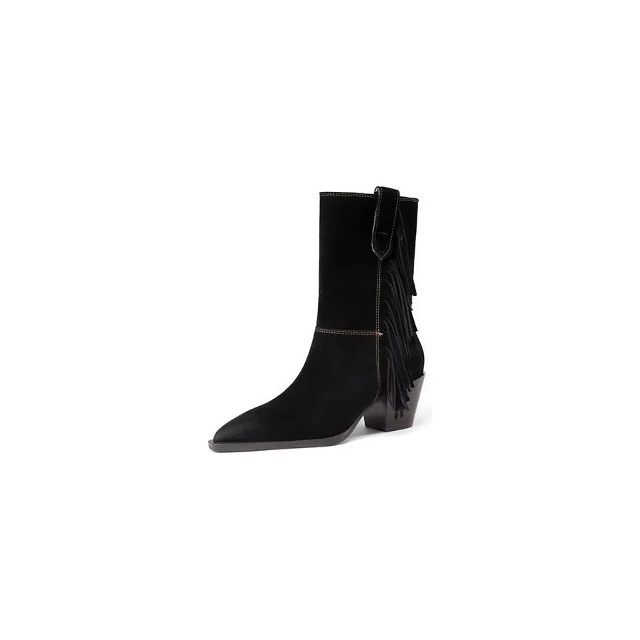 SuedeLux Autumn Chic Ankle Boots