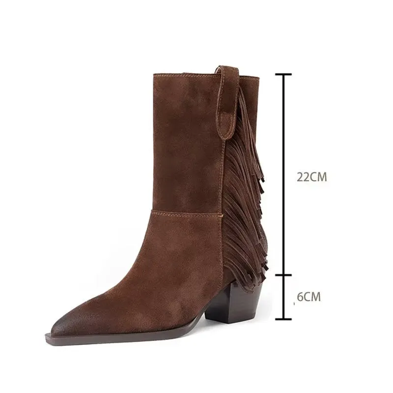 SuedeLux Autumn Chic Ankle Boots